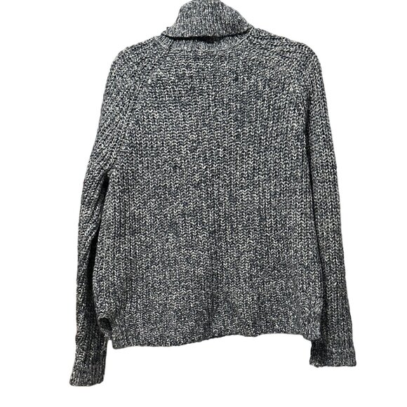 Abercrombie & Fitch size M gray variegated long sleeve turtleneck sweater - Picture 3 of 9
